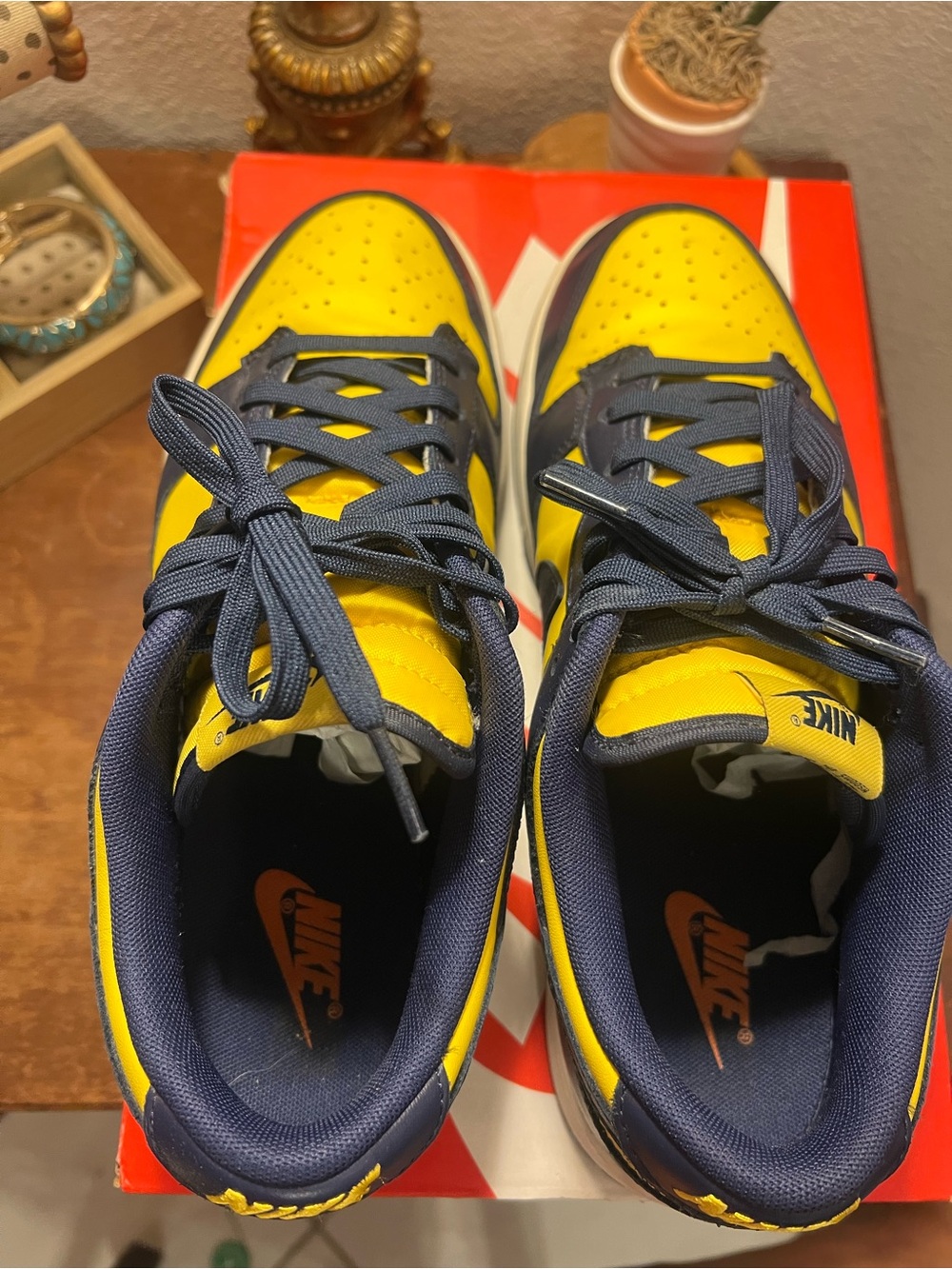 Nike Dunk Retro “Michigan” Varsity Maize/Midnight Navy Men’s 10.5 Authenticated - Picture 9 of 13